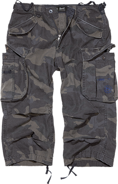 Brandit Vintage Industry 3/4-Shorts, Darkcamo