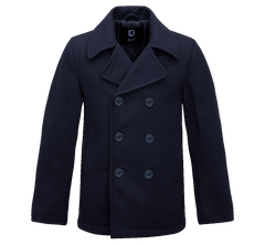 Brandit Pea Coat, Navy Blue