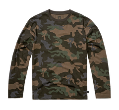 Brandit Premium langarm-T-shirt, dunkles tarnmuster