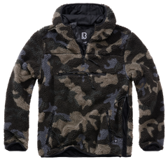 Brandit Teddyfleece Worker fleecepullover, darkcamo