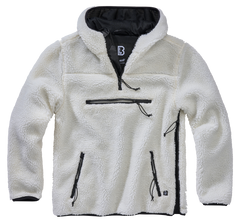 Brandit Teddyfleece Worker fleecepullover, weiß