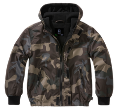 Brandit Windbreaker Frontzip Kinderjacke, Darkcamo