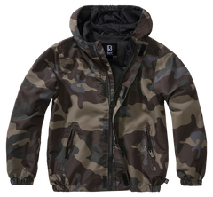 Brandit Summer Frontzip Windbreaker Kinderjacke, darkcamo