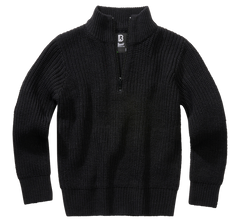 Brandit kinder Marine Pullover Troyer, schwarz
