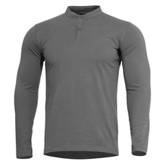 Pentagon T-Shirt Langarm Romeo Henley 2.0, grau