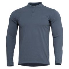 Pentagon lang T-Shirt na Knöpfe Romeo 2.0, charcoal blue