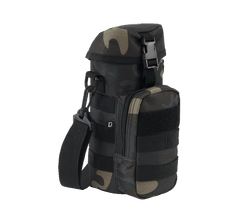 Brandit Molle obal na flasu s kapsickou II, darkcamo