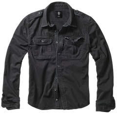 Brandit Vintage Herrenhemd, schwarz
