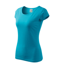 Malfini Pure damen-T-shirt, türkis, 150g/m2