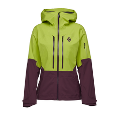 Black Diamond Recon Lt Stretch Shell ženska smučarska jakna, aloe-blackberry