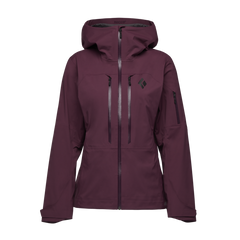 Black Diamond Recon Lt Stretch Shell ženska smučarska jakna, blackberry