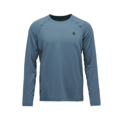 Black Diamond Alpenglow Crew Herren-Langarmshirt, creek blue