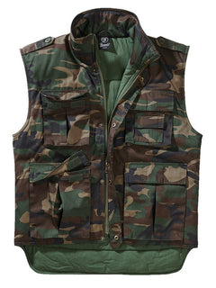 Brandit Ranger gefütterte Weste, Woodland