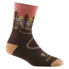 Darn Tough Northwoods Micro Crew Midweight Wandersocken mit Dämpfung, Earth