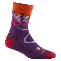 Darn Tough Northwoods Micro Crew Midweight Wandersocken mit Dämpfung, Nightshade