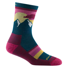 Darn Tough Sunset Ledge Micro Crew Lightweight Wandersocken mit Dämpfung, Taupe