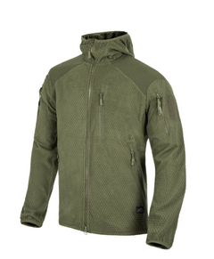 Helikon-Tex Alpha Hoodie Φούτερ με Κουκούλα Fleece, Λαδί