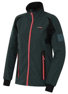 HUSKY Scooby Damen Softshell-Jacke, schwarzgrün