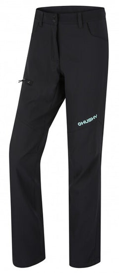 HUSKY Kavia γυναικείο softshell παντελόνι, μαύρο