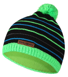 HUSKY Cap 34 kids' beanie, black/neon green