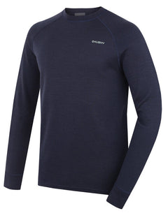 HUSKY Aron men's merino sweatshirt, dk. blue