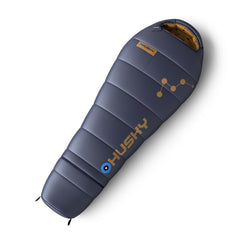 HUSKY Kids Magic Kinder synthetischer Dreijahreszeiten-Schlafsack -15, blau/senfgelb