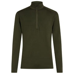 Icebreaker 260 Oasis Herren-Thermo-Sweatshirt mit Reißverschluss, dunkelgrün