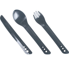 Lifeventure Kunststoff- Besteck Ellipse Cutlery Set, grafitova