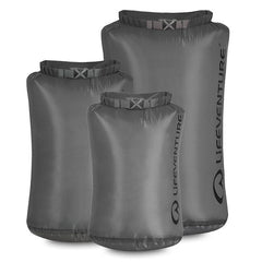 Lifeventure Vodotesna torba komplet 5 l, 10 l, 25 l, siva