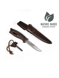LIGHT MY FIRE FireKnife BIO Knife with Flint Striker, Brown