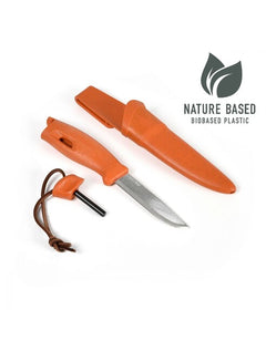 LIGHT MY FIRE FireKnife BIO Knife with Fire Steel, Orange