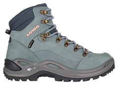 LOWA Renegade GTX Mid Ls Trekkingschuhe für Damen, iceblue/salmon