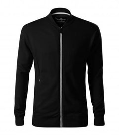 Malfini Bomber herren-Sweatshirt, schwarz, 320g/m2