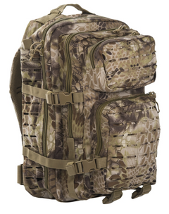 Mil-Tec Rucksack US Assault Large Laser Cut, Mandra tan, 36L