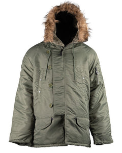 Mil-Tec Fliegerparka N3B Basic oliv