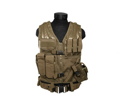 Mil-Tec USMC Taktische Weste s opaskom, coyote