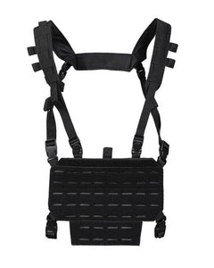 Mil-Tec CHEST RIG Weste taktische leichte mit LASER Panel, schwarz