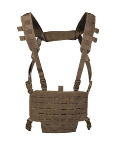 Mil-Tec CHEST RIG Weste taktische leichte mit LASER Panel dark coyote