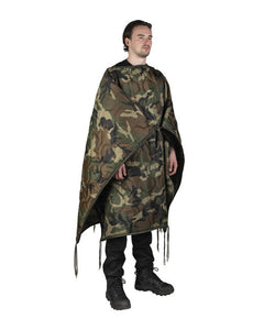 Mil-Tec Einsatz für Poncho, Woodland 210 x 150 cm
