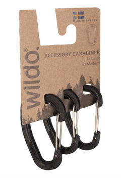 Mil-Tec Wildo Karabiner set 3ks, schwarz