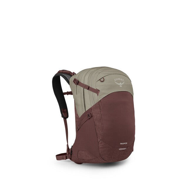 OSPREY Tropos City Backpack, Sawdust Tan/Raisin Red – WARAGOD