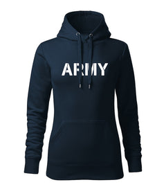 DRAGOWA Damen-Kapuzenpullover army 320 g/m², dunkelblau