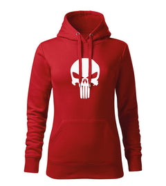 DRAGOWA Damen-Kapuzenpullover Punisher 320 g/m², rot