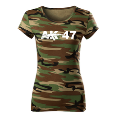 DRAGOWA Damen-T-Shirt AK-47 150 g/m², Camouflage