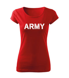 DRAGOWA women's t-shirt army 150 g/m², red