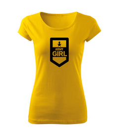 DRAGOWA Damen-T-Shirt army girl 150 g/m², gelb