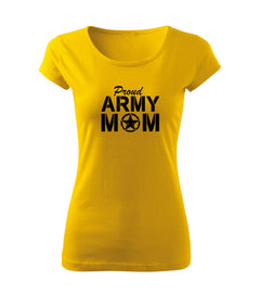 DRAGOWA γυναικείο μπλουζάκι army mom 150 g/m², κίτρινο