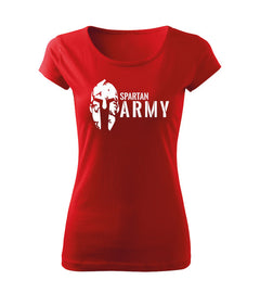 DRAGOWA Damen-T-Shirt Spartan army 150 g/m², rot