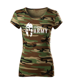 DRAGOWA Damen-T-Shirt Spartan army 150 g/m², Camouflage
