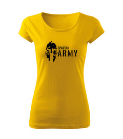 DRAGOWA Damen-T-Shirt Spartan army 150 g/m², gelb